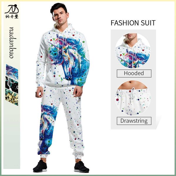selling ocs unicorn 3d digital printed hooded sweater large sports pants set, Black;red
selling ocs unicorn 3d digital printed hooded sweater large sports pants set, Black;red