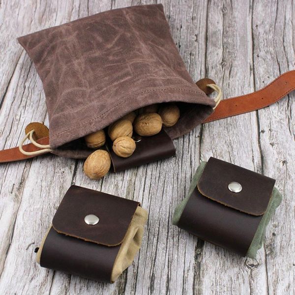 leather canvas foraging bag fruit picking hanging pouch with drawstring outdoor camping hiking foldable waist buckle bags
leather canvas foraging bag fruit picking hanging pouch with drawstring outdoor camping hiking foldable waist buckle bags