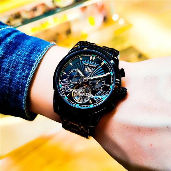 wristwatches 41.5mm aokulasic brand mens watch mechanical men hollowing out fashion tourbillon waterproof automatic wrist, Slivery;brown
wristwatches 41.5mm aokulasic brand mens watch mechanical men hollowing out fashion tourbillon waterproof automatic wrist, Slivery;brown