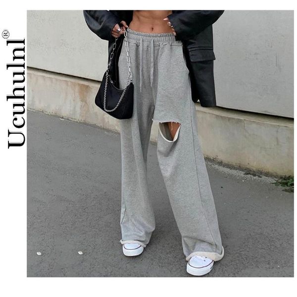 casual high waist wid leg loose pants 2021 summer women fashion hole streetwear casaul outfits trousers women's & capris, Black;white
casual high waist wid leg loose pants 2021 summer women fashion hole streetwear casaul outfits trousers women's & capris, Black;white