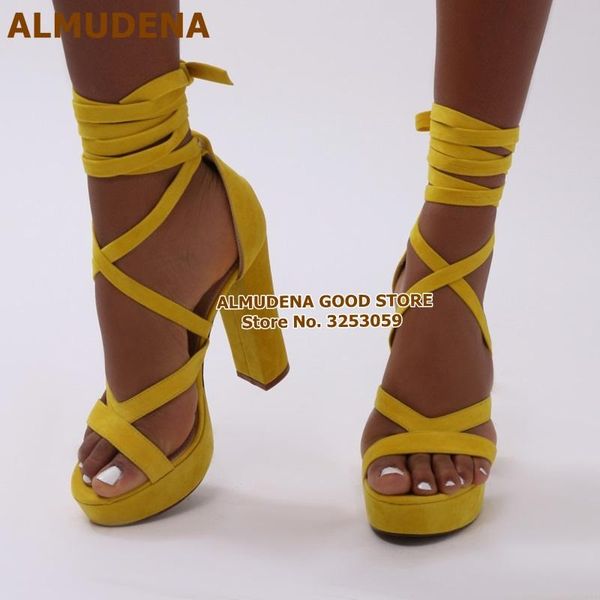 yellow suede platform chunky heels gladiator sandals lace-up cross strappy banquet shoes nightclub pumps dress, Black
yellow suede platform chunky heels gladiator sandals lace-up cross strappy banquet shoes nightclub pumps dress, Black