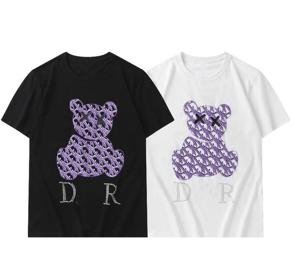 2022 summer new pattern men's women's t-shirt tee polos short sleeves pure cotton brand men's designer t-shirts bear print, White;black
2022 summer new pattern men's women's t-shirt tee polos short sleeves pure cotton brand men's designer t-shirts bear print, White;black