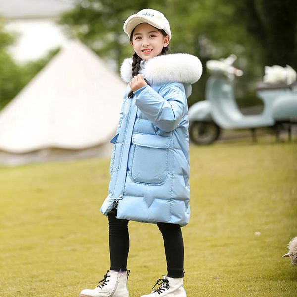down coat winter children girl jacket thickened long warm fashion parka hooded girls clothing snowsuit, Blue;gray
down coat winter children girl jacket thickened long warm fashion parka hooded girls clothing snowsuit, Blue;gray