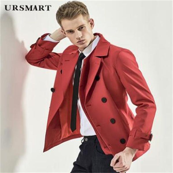 men's trench coats short windbreaker double-breasted waist big red youth slim fashion clothes chaquetas hombre khaki black blue, Tan;black
men's trench coats short windbreaker double-breasted waist big red youth slim fashion clothes chaquetas hombre khaki black blue, Tan;black