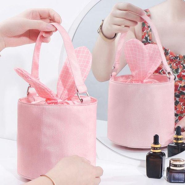 large capacity lovely women travel barrel shape cosmetic bag oxford cloth beauty makeup wash bathroom organizer bags & cases
large capacity lovely women travel barrel shape cosmetic bag oxford cloth beauty makeup wash bathroom organizer bags & cases