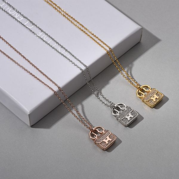 design jewelry classic bag clavicle chain 2021 new star net red same necklace, Silver
design jewelry classic bag clavicle chain 2021 new star net red same necklace, Silver