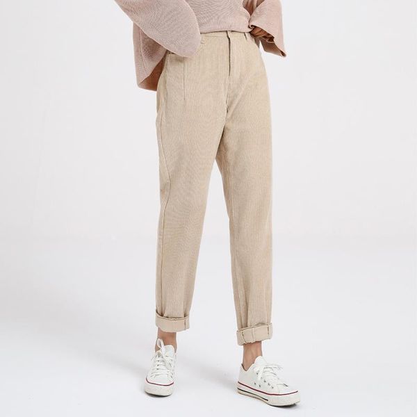 women's pants & capris johnature retro autumn winter high waist corduroy women 2021 leisure solid color korean elastic pencil, Black;white
women's pants & capris johnature retro autumn winter high waist corduroy women 2021 leisure solid color korean elastic pencil, Black;white