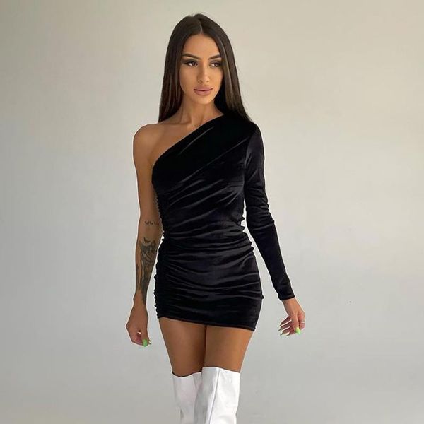 casual dresses autumn 2021 long sleeve of the shoulder bodycon party dress for women diagonal collars solid women's clothing, Black;gray
casual dresses autumn 2021 long sleeve of the shoulder bodycon party dress for women diagonal collars solid women's clothing, Black;gray