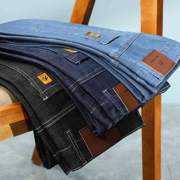 men's jeans classic regular fit modal jean summer arrivals business casual straight men pants 40 42 5c4n, Blue
men's jeans classic regular fit modal jean summer arrivals business casual straight men pants 40 42 5c4n, Blue