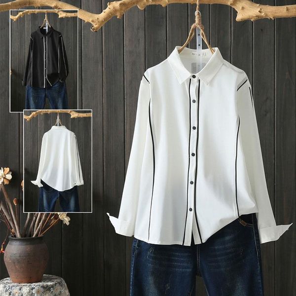 women's blouses & shirts 2021 spring autumn korea fashion women long sleeve loose white blouse casual turn-down collar chiffon shirt pl
women's blouses & shirts 2021 spring autumn korea fashion women long sleeve loose white blouse casual turn-down collar chiffon shirt pl
