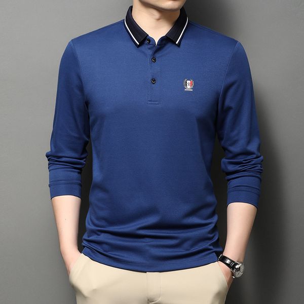 polo shirt men's long sleeve young middle-aged men's casual cotton trend embroidery spring and autumn t-shirt, White;black
polo shirt men's long sleeve young middle-aged men's casual cotton trend embroidery spring and autumn t-shirt, White;black