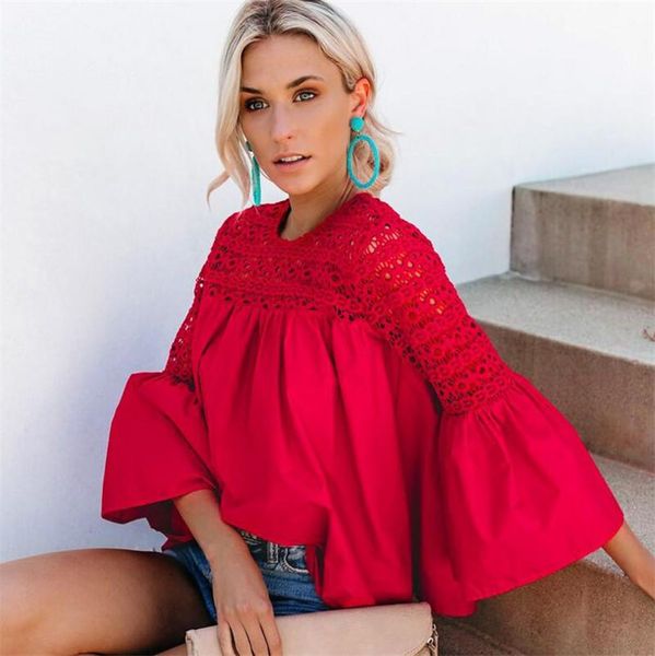 women's t-shirt women autumn t-shirts for streetwear patchwork design lace decor hollow out o-neck flare sleeve solid color slim party, White
women's t-shirt women autumn t-shirts for streetwear patchwork design lace decor hollow out o-neck flare sleeve solid color slim party, White