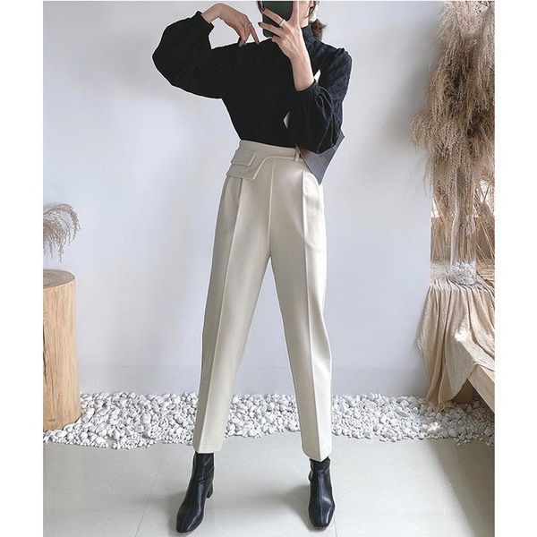 autumn and winter woolen smoke tube harem drape cropped waist design trousers women's women pants & capris, Black;white
autumn and winter woolen smoke tube harem drape cropped waist design trousers women's women pants & capris, Black;white