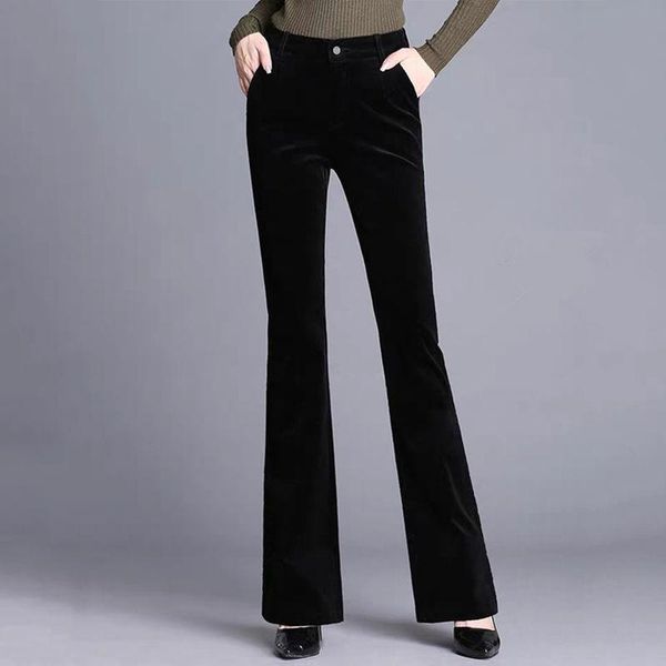 women's pants & capris women fashion high waist autumn casual solid color corduroy long flare trousers stretch loose g214, Black;white
women's pants & capris women fashion high waist autumn casual solid color corduroy long flare trousers stretch loose g214, Black;white