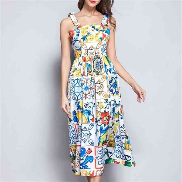 designer runway dress women's sleeveless retro floral printed o neck midi tank ladies slim big swing party 210603, Black;gray
designer runway dress women's sleeveless retro floral printed o neck midi tank ladies slim big swing party 210603, Black;gray