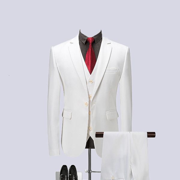 men's suits & blazers white spring mens business formal suit men single breasted slim fit quality 3 pieces set jacket vest pants, White;black
men's suits & blazers white spring mens business formal suit men single breasted slim fit quality 3 pieces set jacket vest pants, White;black