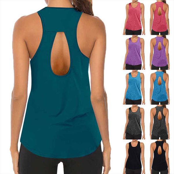 running jerseys yoga vest women sports shirts sleeveless gym wortout mesh back female athletic fitness singlet backless tank crop, Black;blue
running jerseys yoga vest women sports shirts sleeveless gym wortout mesh back female athletic fitness singlet backless tank crop, Black;blue
