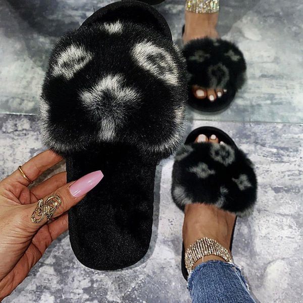 cute fluffy fur slippers ladies indoor warm furry flip flops women kawaii pattern plush slides sandals winter, Black
cute fluffy fur slippers ladies indoor warm furry flip flops women kawaii pattern plush slides sandals winter, Black