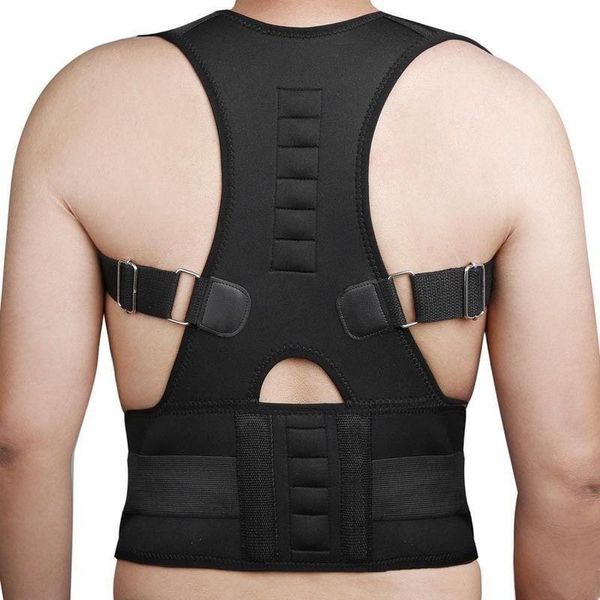 men women magnetic therapy posture corrector brace shoulder back support belt braces & supports, Black;blue
men women magnetic therapy posture corrector brace shoulder back support belt braces & supports, Black;blue