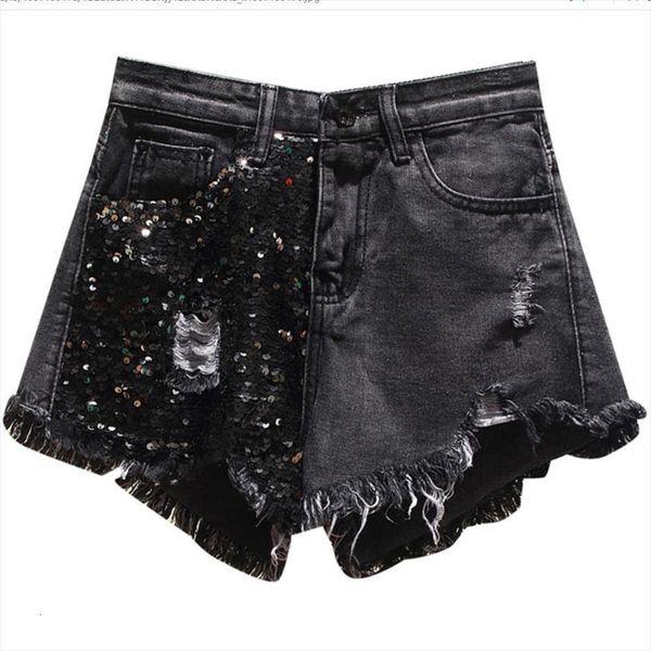 plus size 5xl summer womens short arrival high waist solid color denim hole sequined spliced casual loose shorts jeans, White;black
plus size 5xl summer womens short arrival high waist solid color denim hole sequined spliced casual loose shorts jeans, White;black
