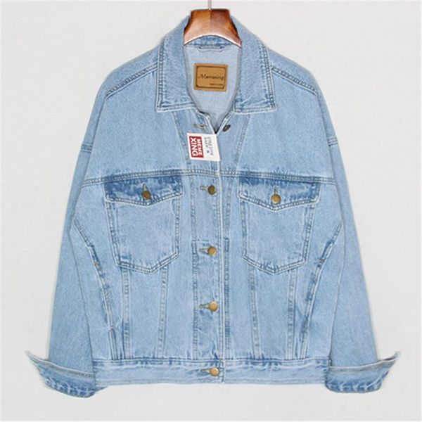 women's jackets vintage wash blue denim jacket women 2021 autumn korean fashion loose long sleeve short jeans ladies student basic coat, Black;brown
women's jackets vintage wash blue denim jacket women 2021 autumn korean fashion loose long sleeve short jeans ladies student basic coat, Black;brown