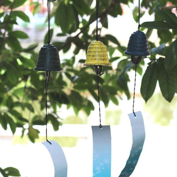 decorative objects & figurines retro japanese style ripple metal wind chimes clear phonology cast iron windchimes vintage garden outdoor dec
decorative objects & figurines retro japanese style ripple metal wind chimes clear phonology cast iron windchimes vintage garden outdoor dec