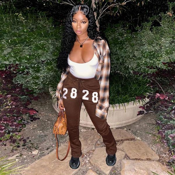 cutubly stacked pants print trouser for women autumn winter fashion streetwear casual joggings sweatpants women's & capris, Black;white
cutubly stacked pants print trouser for women autumn winter fashion streetwear casual joggings sweatpants women's & capris, Black;white