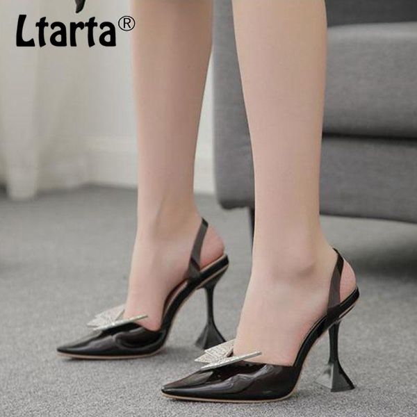 dress shoes ltarta summer pointed toe baotou women's rhinestone butterfly wine glass with high heel sandals women zl, Black
dress shoes ltarta summer pointed toe baotou women's rhinestone butterfly wine glass with high heel sandals women zl, Black