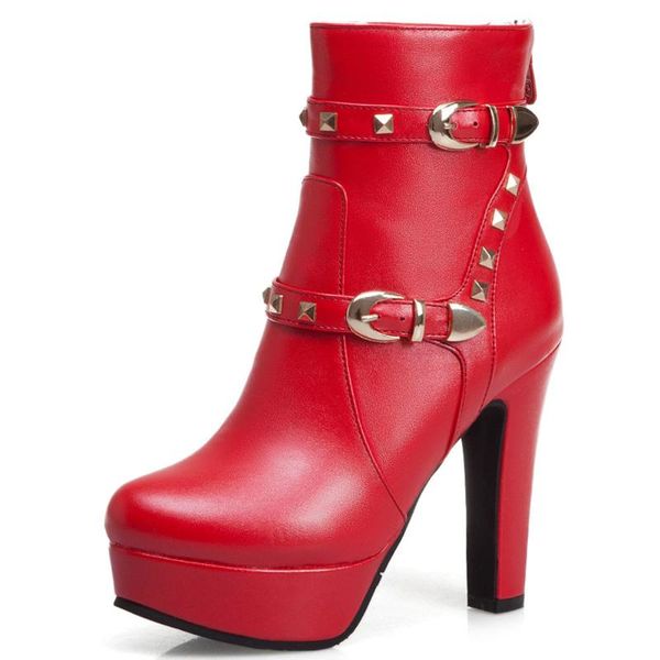 boots fanyuan women platform chunky heeled bootie shoes autumn winter ankle round toe high heel ladies size 34-48, Black
boots fanyuan women platform chunky heeled bootie shoes autumn winter ankle round toe high heel ladies size 34-48, Black
