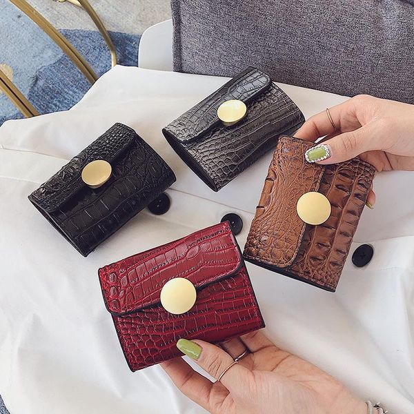 card holders wallet female short organ holder ladies korean style trendy personality multi-card small, Brown;gray
card holders wallet female short organ holder ladies korean style trendy personality multi-card small, Brown;gray