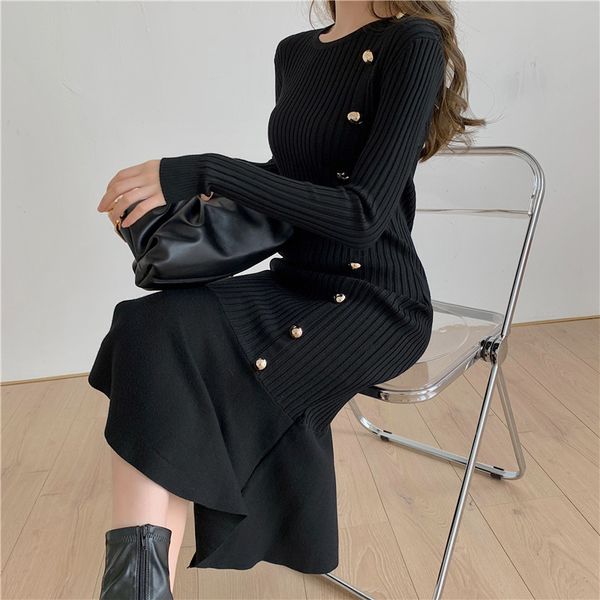 autumn winter bottoming dress elegant slim-fit long knitted women ol style package hip fishtail es 210421, Black;gray
autumn winter bottoming dress elegant slim-fit long knitted women ol style package hip fishtail es 210421, Black;gray