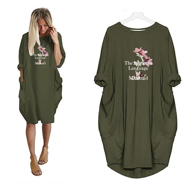 plus size women winter autumn dress flower letter printing ropa mujer pocket loose dresses vintage clothes casual, Black;gray
plus size women winter autumn dress flower letter printing ropa mujer pocket loose dresses vintage clothes casual, Black;gray