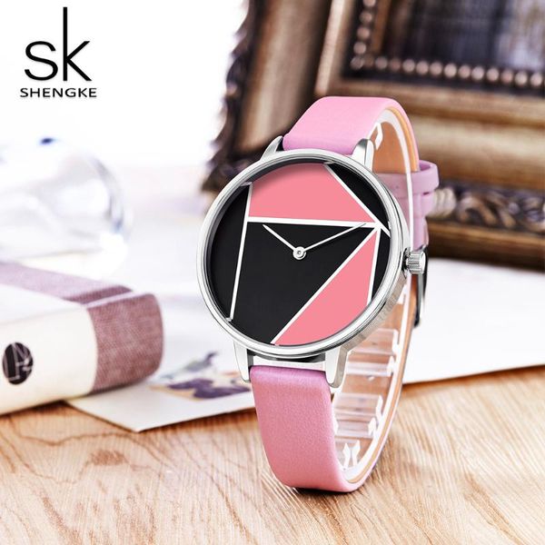 wristwatches shengke women fashion watches brand unique creative watch women's leather laies clock relogio feminino, Slivery;brown
wristwatches shengke women fashion watches brand unique creative watch women's leather laies clock relogio feminino, Slivery;brown