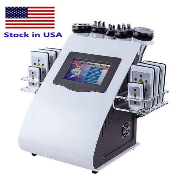 stock usa high end slimming 6 in 1 40k ultrasonic cavitation vacuum radio frequency laser 8 pads beauty equipment
stock usa high end slimming 6 in 1 40k ultrasonic cavitation vacuum radio frequency laser 8 pads beauty equipment