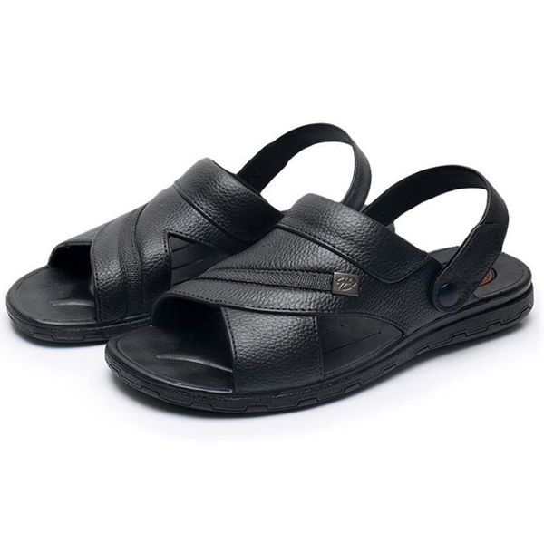 sandals 2021 summer men patent leather outdoor shoes leisure beach men's size 40-44, Black
sandals 2021 summer men patent leather outdoor shoes leisure beach men's size 40-44, Black