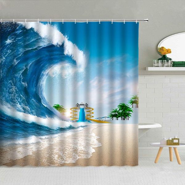 waterproof japanese style shower curtain set rippled big wave polyester fabric with hooks bath screen 3d printing curtains
waterproof japanese style shower curtain set rippled big wave polyester fabric with hooks bath screen 3d printing curtains