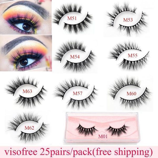 25pairs/pack visoeyelashes 3d mink lashes natural handmade soft long eyelash extension real for makeup1
25pairs/pack visoeyelashes 3d mink lashes natural handmade soft long eyelash extension real for makeup1