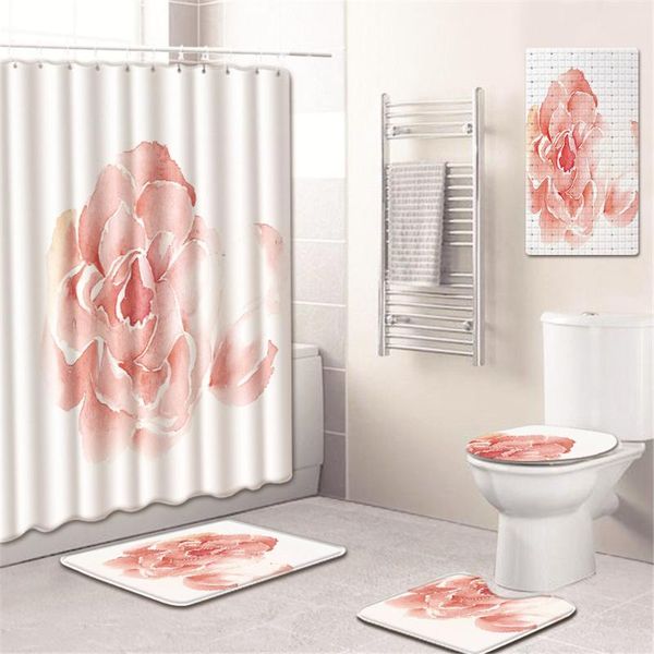 bath mats flower shower curtain bathroom mat set toilet cover bathtub kitchen pad five-piece carpet and rugs
bath mats flower shower curtain bathroom mat set toilet cover bathtub kitchen pad five-piece carpet and rugs
