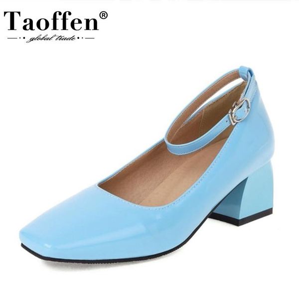 dress shoes taoffen size 28-43 women pumps thick heel ankle strap square toe high party footwear, Black
dress shoes taoffen size 28-43 women pumps thick heel ankle strap square toe high party footwear, Black