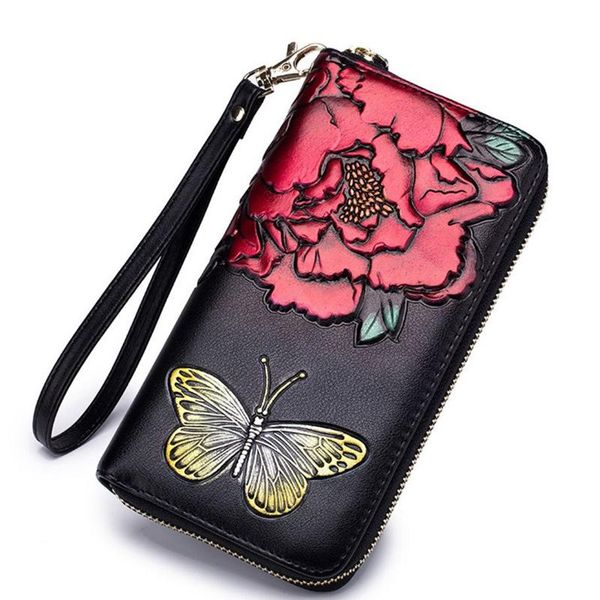 card holders women hand painted long frid wallets genuine leather flower printing coin purse clutch wallet bank phone holder, Brown;gray
card holders women hand painted long frid wallets genuine leather flower printing coin purse clutch wallet bank phone holder, Brown;gray