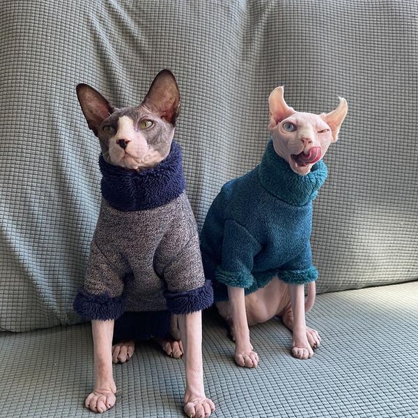 cat costumes hairless clothes winter thicken warm coral fleece outfit sphynx sweater for apparel
cat costumes hairless clothes winter thicken warm coral fleece outfit sphynx sweater for apparel