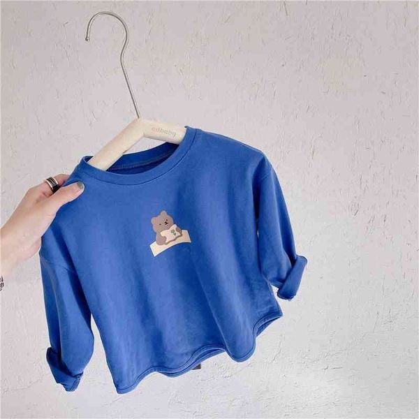 spring arrival girls long sleeve cartoon bear t shirt kids cotton clothes 210528, Blue
spring arrival girls long sleeve cartoon bear t shirt kids cotton clothes 210528, Blue