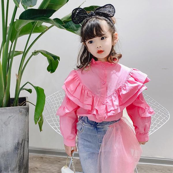 shirts girls ruffle long sleeves 2021 spring and summer solid for baby children clothes fashion kids, White;black
shirts girls ruffle long sleeves 2021 spring and summer solid for baby children clothes fashion kids, White;black