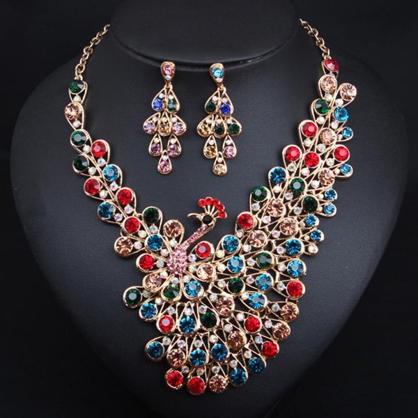earrings & necklace luxury rhinestone peacock earring set for women attending banquet wedding bridesmaid exquisite jewelry accessory, Silver
earrings & necklace luxury rhinestone peacock earring set for women attending banquet wedding bridesmaid exquisite jewelry accessory, Silver