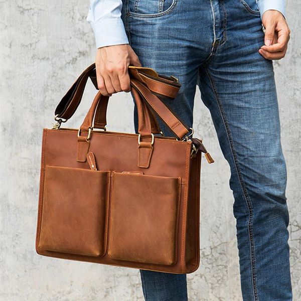 crazy horse leather men briefcase large capacity business shoulder bag men's handbag computer trendy briefcases
crazy horse leather men briefcase large capacity business shoulder bag men's handbag computer trendy briefcases