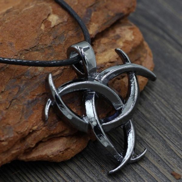 pendant necklaces viking triple horn amulet necklace celtic rune talisman for men, Silver
pendant necklaces viking triple horn amulet necklace celtic rune talisman for men, Silver