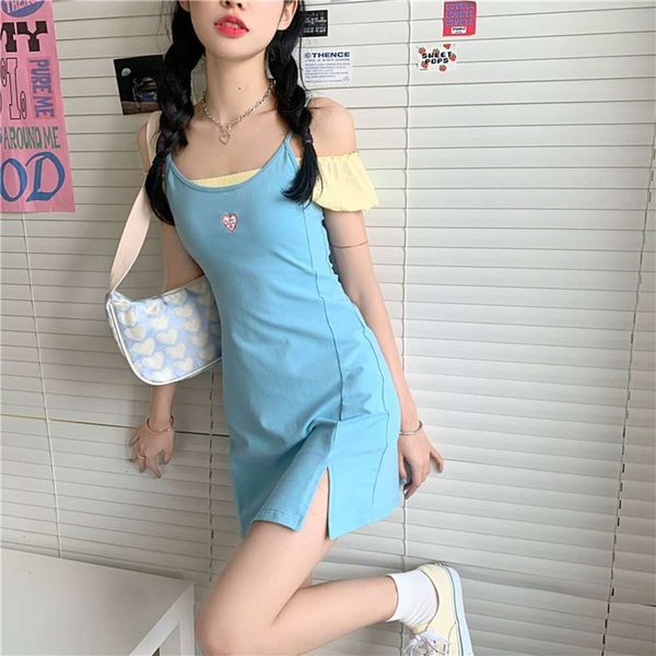 casual dresses dress women clothes spring bubble sleeve short embroidered + small skirt love split suspender women's fu1t, Black;gray
casual dresses dress women clothes spring bubble sleeve short embroidered + small skirt love split suspender women's fu1t, Black;gray
