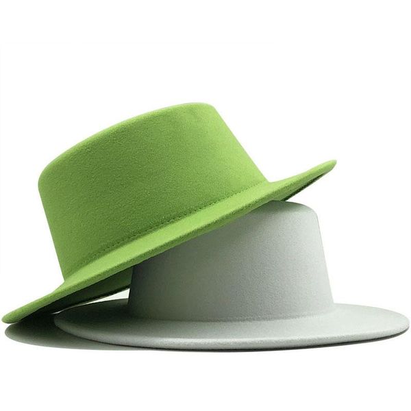 wide brim hats wool simple women felt white fedoras for wedding party pork pie fedora hat floppy triby, Blue;gray
wide brim hats wool simple women felt white fedoras for wedding party pork pie fedora hat floppy triby, Blue;gray
