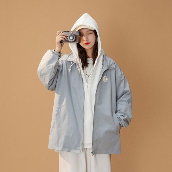 women's jackets 2021 spring and autumn jacket korean casual sports loose solid color hooded fake two-piece s-xl size clothes, Black;brown
women's jackets 2021 spring and autumn jacket korean casual sports loose solid color hooded fake two-piece s-xl size clothes, Black;brown