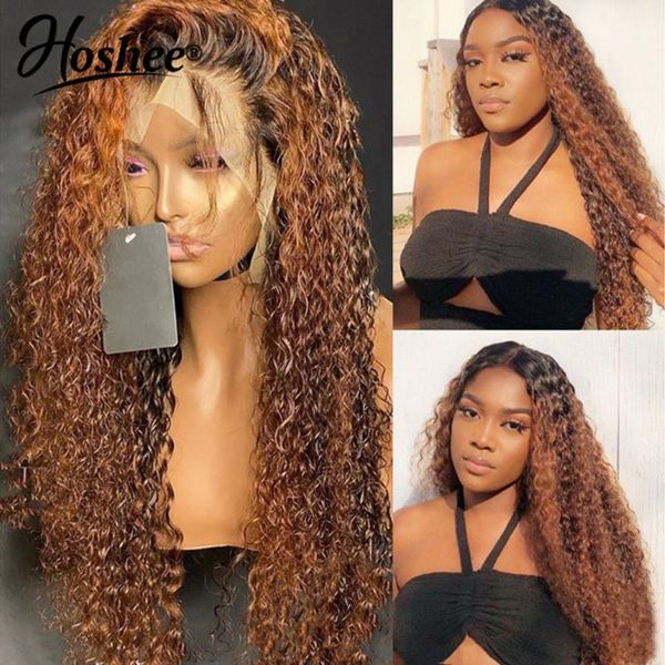 curly human hair wigs pre plucked bralizian remy ombre colored lace front for black women 150 density, Black;brown
curly human hair wigs pre plucked bralizian remy ombre colored lace front for black women 150 density, Black;brown